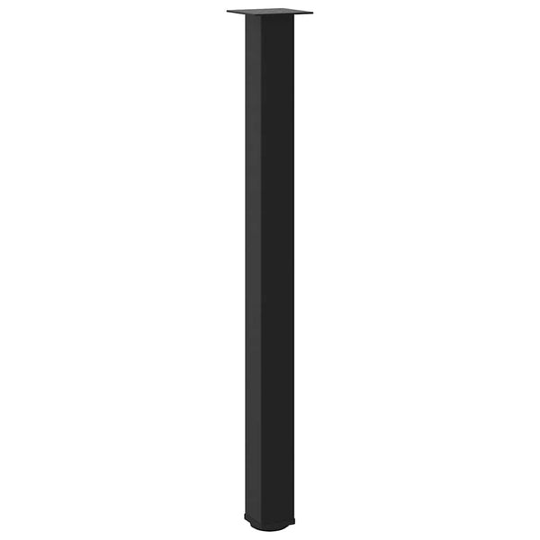 Bartischbeine, 4er Set, Schwarz, 110-112 cm