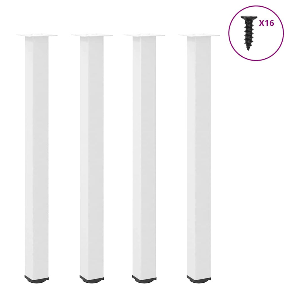 Bartischbeine, 4er Set, Weiß, 110-112 cm