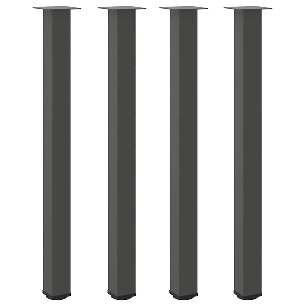 Bartischbeine Anthrazit, 4er Set, 110-112 cm