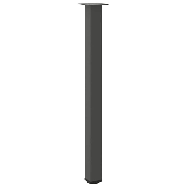 Bartischbeine Anthrazit, 4er Set, 110-112 cm