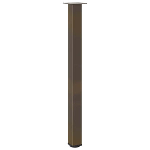 Bartischbeine 4er Set, Naturstahl, 110-112 cm