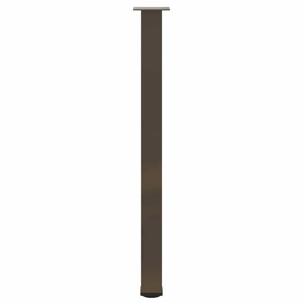 Bartischbeine 4er Set, Naturstahl, 110-112 cm