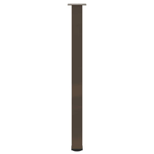 Bartischbeine 4er Set, Naturstahl, 110-112 cm
