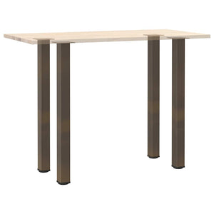 Bartischbeine 4er Set, Naturstahl, 110-112 cm