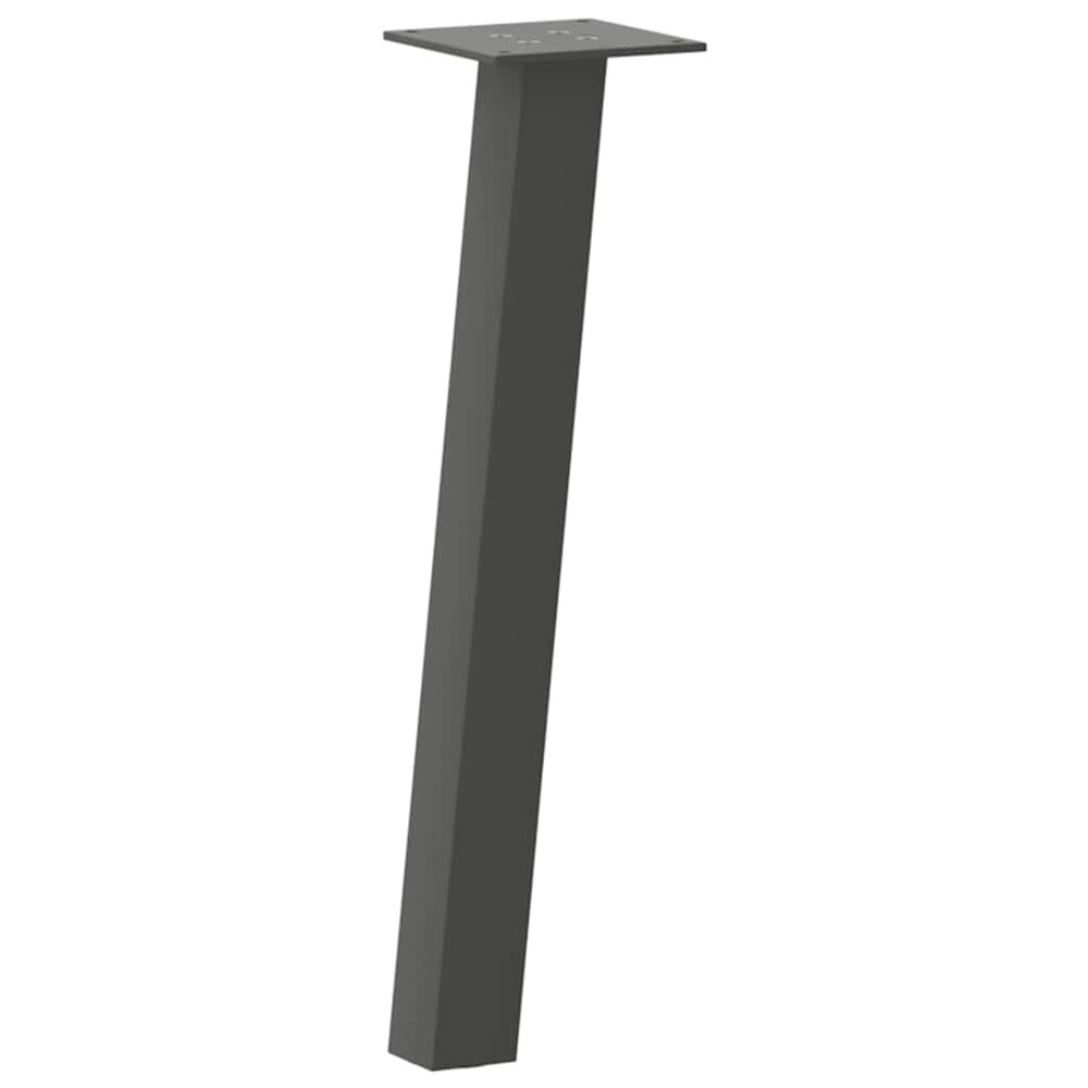 Couchtischbeine Anthrazit Stahl 30cm (4er-Set)