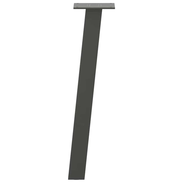 Couchtischbeine Anthrazit Stahl 30cm (4er-Set)
