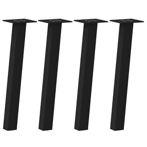 Schwarze Couchtischbeine, 4er Set, 42cm