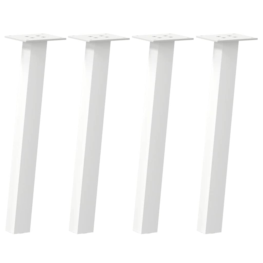Couchtischbeine, 4er Set, Weiß, 42 cm