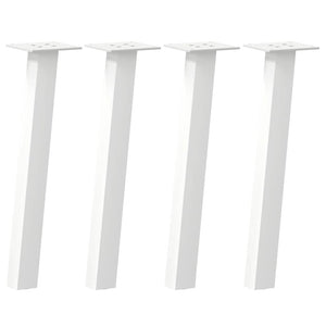 Couchtischbeine, 4er Set, Weiß, 42 cm