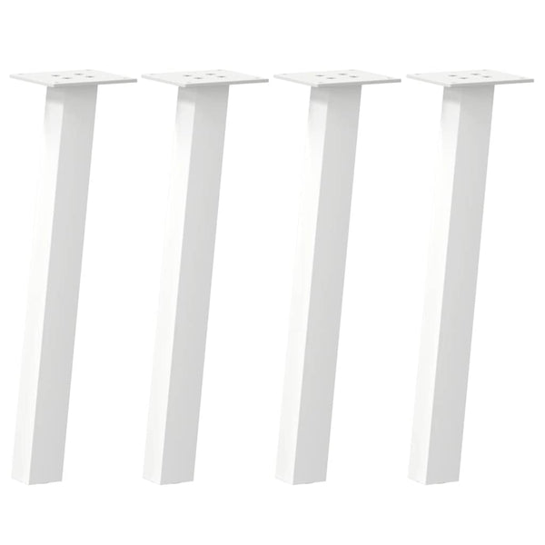 Couchtischbeine, 4er Set, Weiß, 42 cm