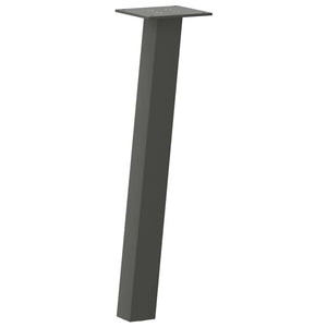 Couchtischbeine Anthrazit, 4er Set, 42 cm Stahl