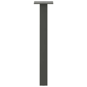 Couchtischbeine Anthrazit, 4er Set, 42 cm Stahl