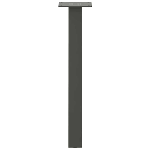 Couchtischbeine Anthrazit, 4er Set, 42 cm Stahl