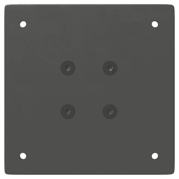 Couchtischbeine Anthrazit, 4er Set, 42 cm Stahl