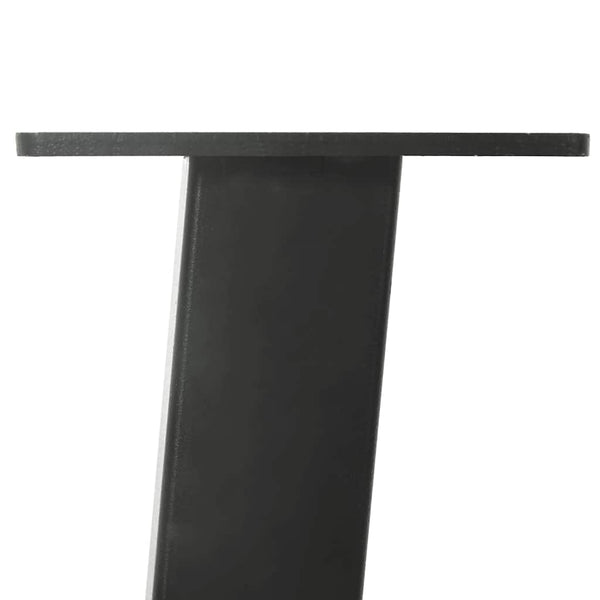 Couchtischbeine Anthrazit, 4er Set, 42 cm Stahl