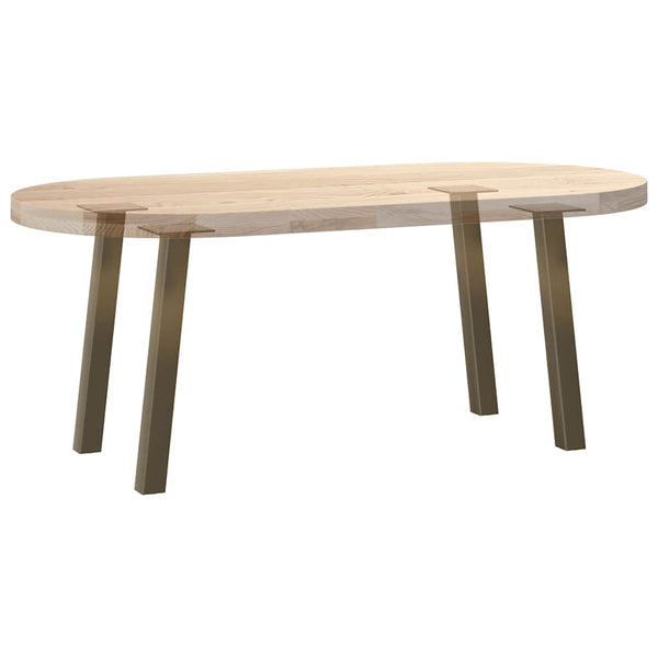 Couchtischbeine 4er Set, Naturstahl, 42cm