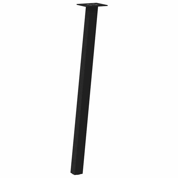 Konsolentischbeine Schwarz 72cm Stahl - 4er Set