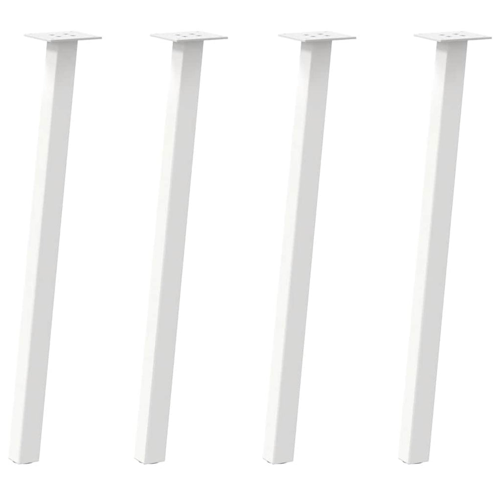 Weiße Konsolentischbeine, 72 cm, 4er-Set