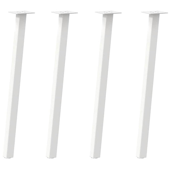 Weiße Konsolentischbeine, 72 cm, 4er-Set
