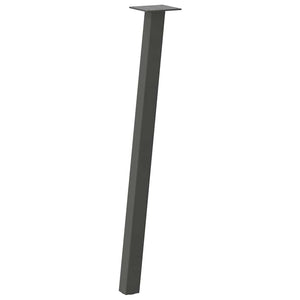 vidaXL Pieds de table console 4 pcs Anthracite 72 cm Acier