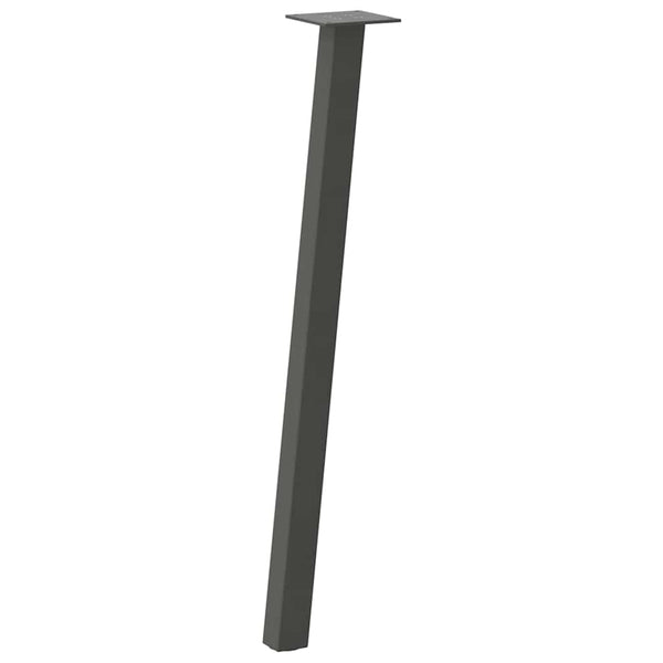 vidaXL Pieds de table console 4 pcs Anthracite 72 cm Acier