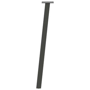 vidaXL Pieds de table console 4 pcs Anthracite 72 cm Acier
