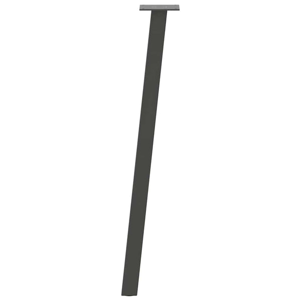 vidaXL Pieds de table console 4 pcs Anthracite 72 cm Acier