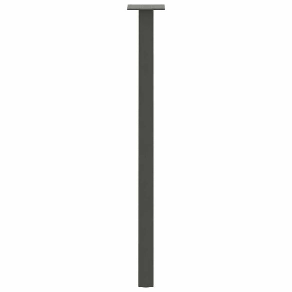 vidaXL Pieds de table console 4 pcs Anthracite 72 cm Acier