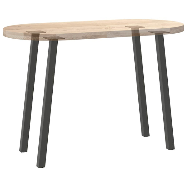 vidaXL Pieds de table console 4 pcs Anthracite 72 cm Acier