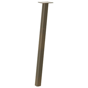 Konsolentischbeine 72cm, Stahl Natur, 4er Set