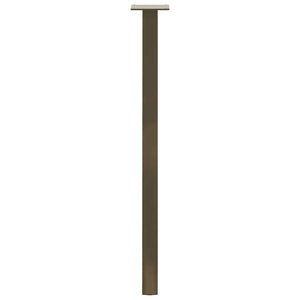 Konsolentischbeine 72cm, Stahl Natur, 4er Set