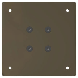 Konsolentischbeine 72cm, Stahl Natur, 4er Set