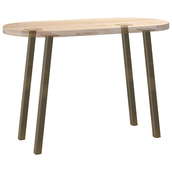 Konsolentischbeine 72cm, Stahl Natur, 4er Set