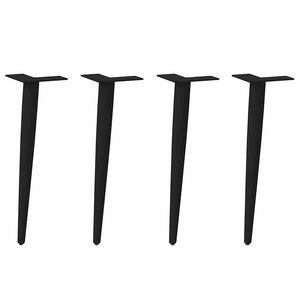Konische Couchtischbeine, 30 cm, Schwarz, 4er-Set