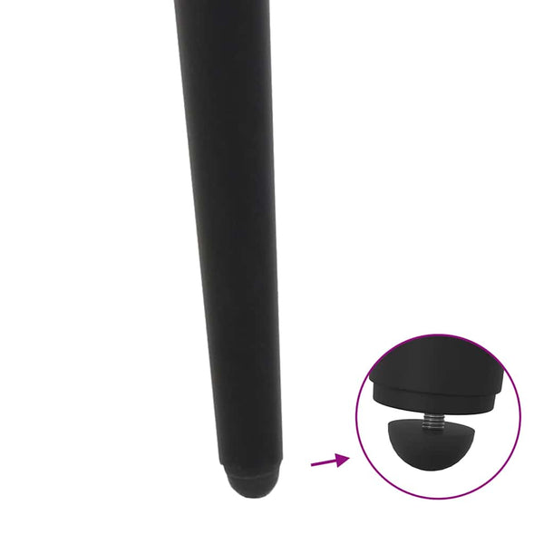 Konische Couchtischbeine, 30 cm, Schwarz, 4er-Set
