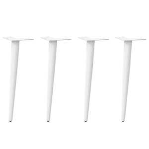 Weiße konische Couchtischbeine, 30 cm, 4er-Set