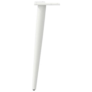 Weiße konische Couchtischbeine, 30 cm, 4er-Set