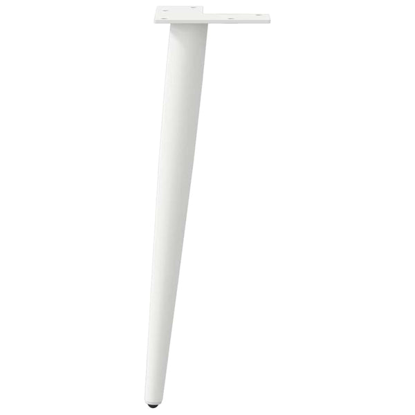 Weiße konische Couchtischbeine, 30 cm, 4er-Set