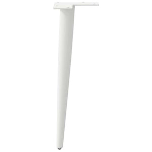 Weiße konische Couchtischbeine, 30 cm, 4er-Set