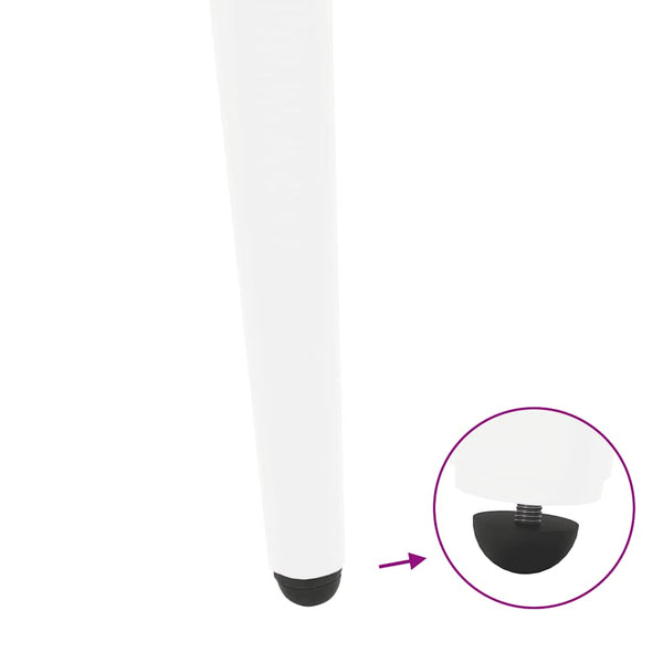 Weiße konische Couchtischbeine, 30 cm, 4er-Set