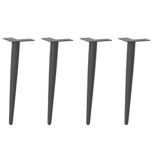 Konische Couchtischbeine Anthrazit, 4er-Set