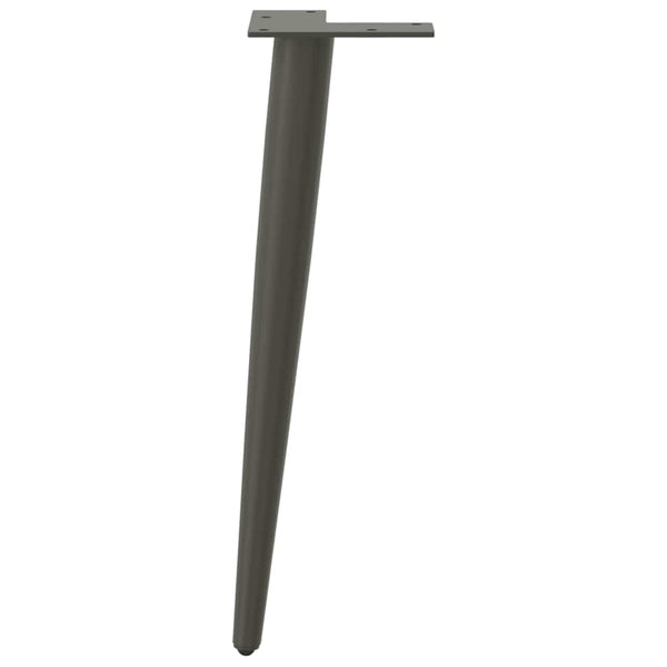 Konische Couchtischbeine Anthrazit, 4er-Set
