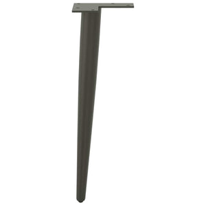 Konische Couchtischbeine Anthrazit, 4er-Set