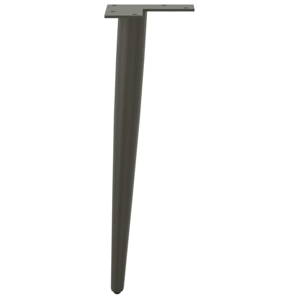 Konische Couchtischbeine Anthrazit, 4er-Set