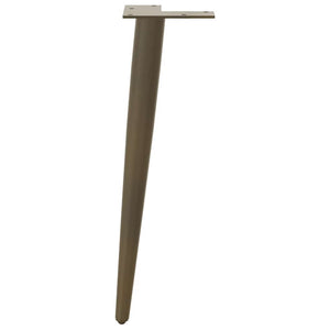 Konische Couchtischbeine aus Stahl, 4er Set