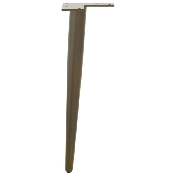 Konische Couchtischbeine aus Stahl, 4er Set