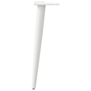 Couchtischbeine Weiß, Konisch, 4er Set