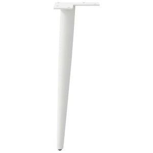 Couchtischbeine Weiß, Konisch, 4er Set