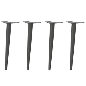 Konische Couchtischbeine, 4er Set, Anthrazit
