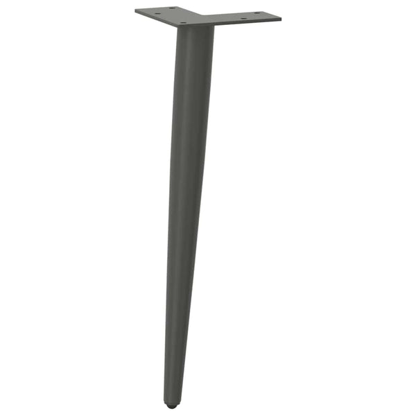 Konische Couchtischbeine, 4er Set, Anthrazit